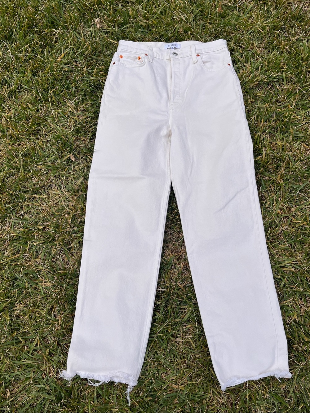 RE/DONE "OS Stove Pipe" button fly jeans - Size 28